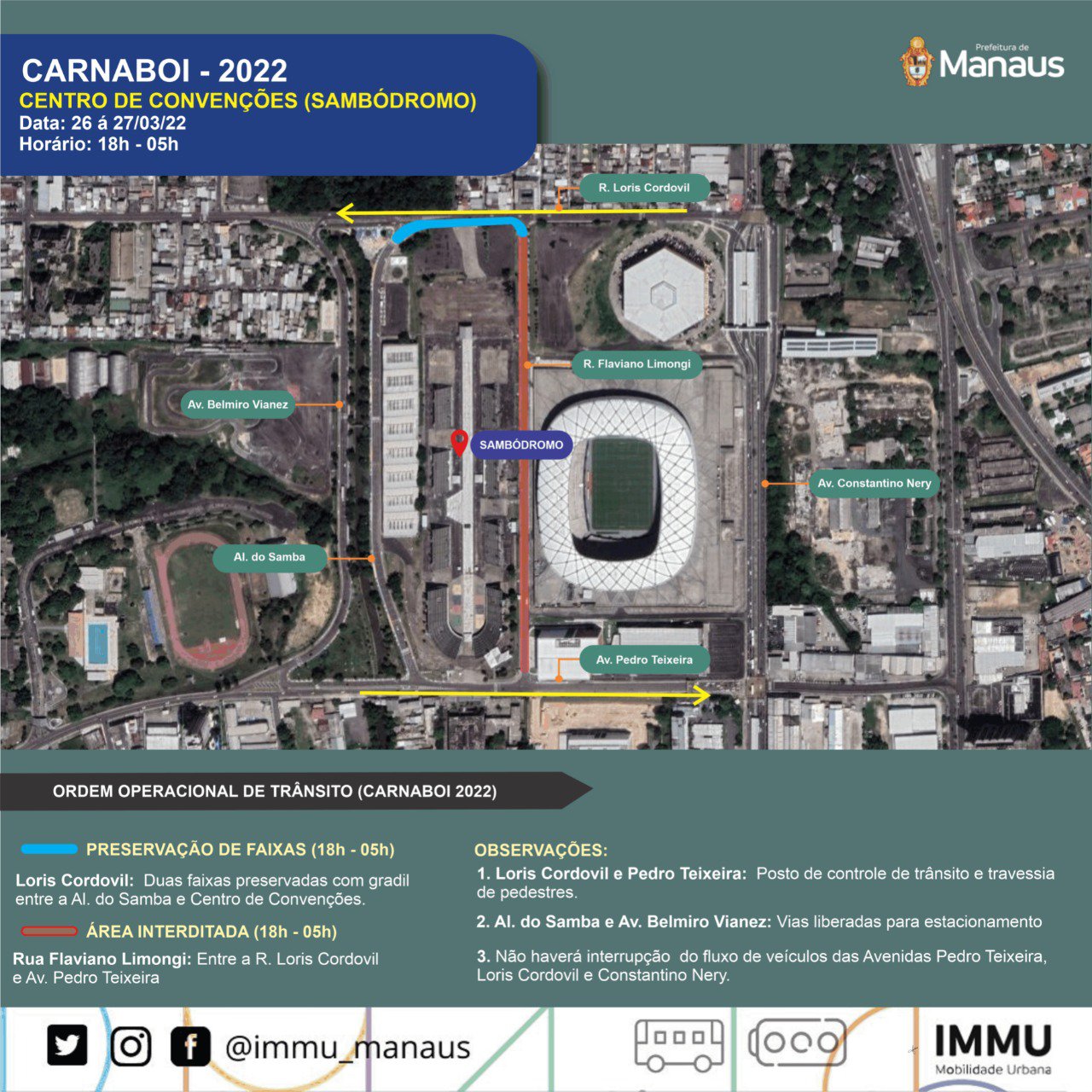 Leia mais sobre o artigo Trânsito em Manaus no Carnaboi 2022