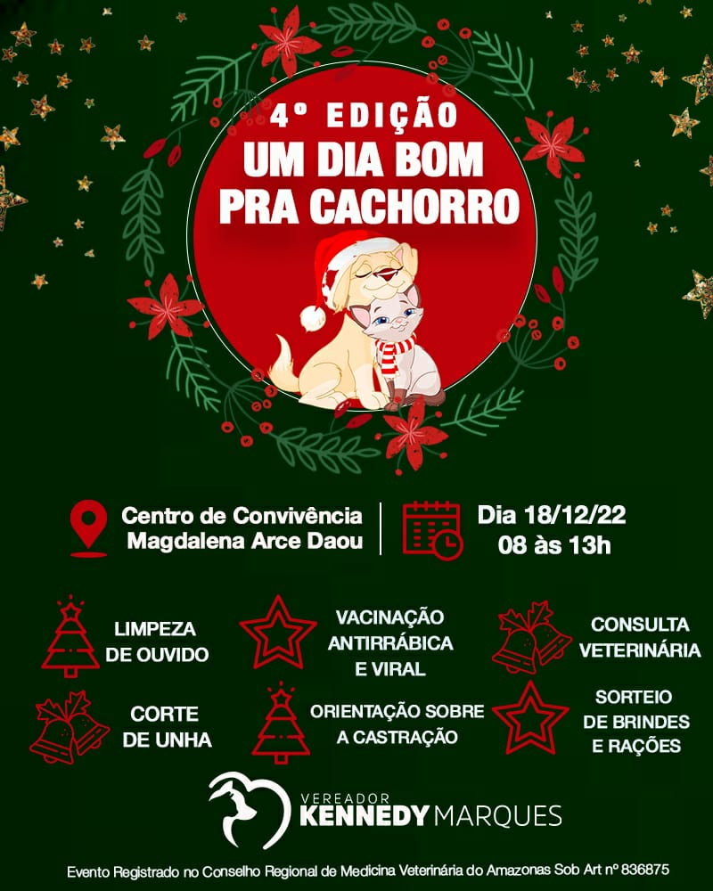 Você está visualizando atualmente Especial de Natal: Evento um dia bom para cachorro