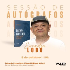 Leia mais sobre o artigo Valer realiza sessões de autógrafos na 38.ª Feira de Livros do SESC-AM