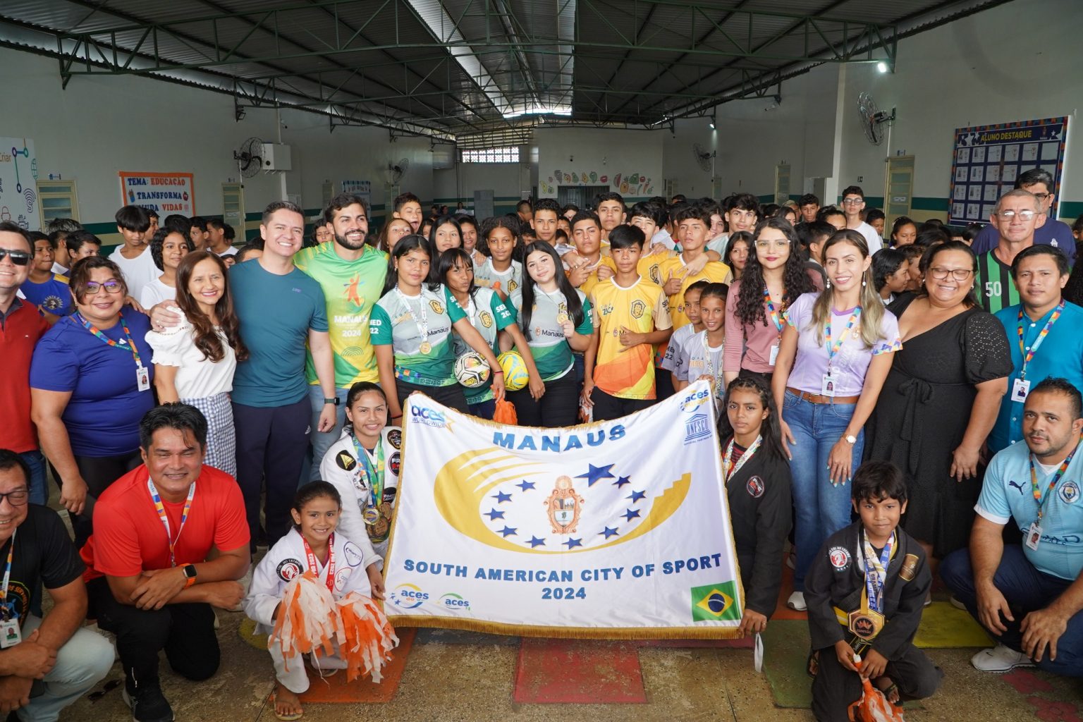 Leia mais sobre o artigo Programação da “Passagem da bandeira” alusiva à solenidade do título Manaus Cidade Sul-Americana do Desporto 2024