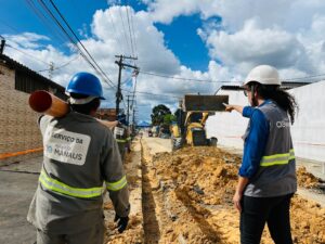 Leia mais sobre o artigo Conjunto Canaranas, na zona Norte, começa a receber implantação de mais de 6,3 mil metros de rede de esgoto