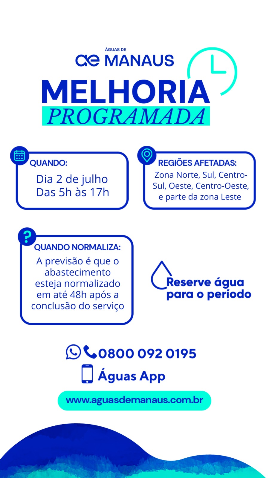 Leia mais sobre o artigo Ponta do Ismael receberá melhorias no sistema de tratamento e distribuição de água na próxima terça-feira (02)