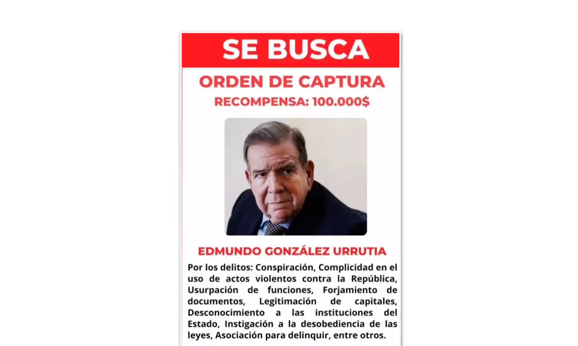 Leia mais sobre o artigo Venezuela oferece US$ 100 mil por prisão de opositor de Maduro